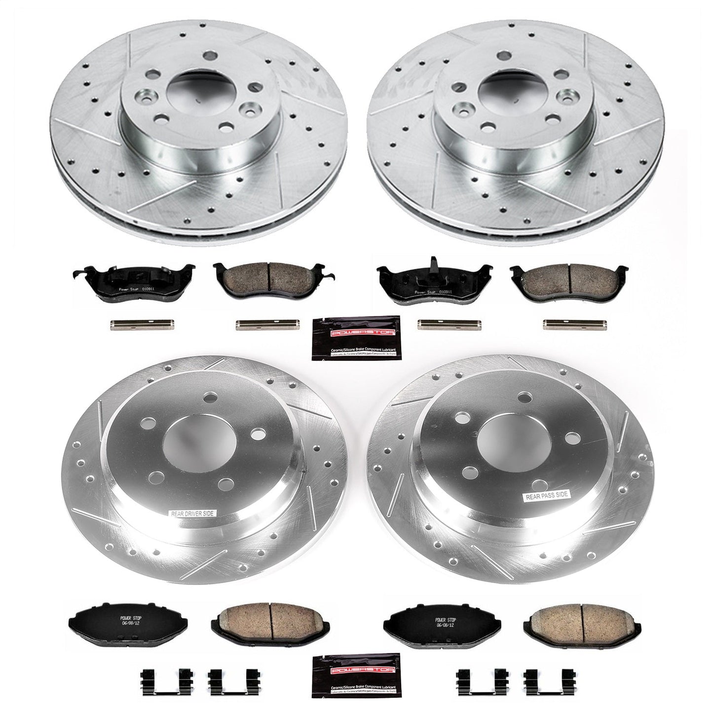 PowerStop Front & Rear Z23 Evolution Sport Brake Kit | Ford Crown Victoria (98-02) (K1336)