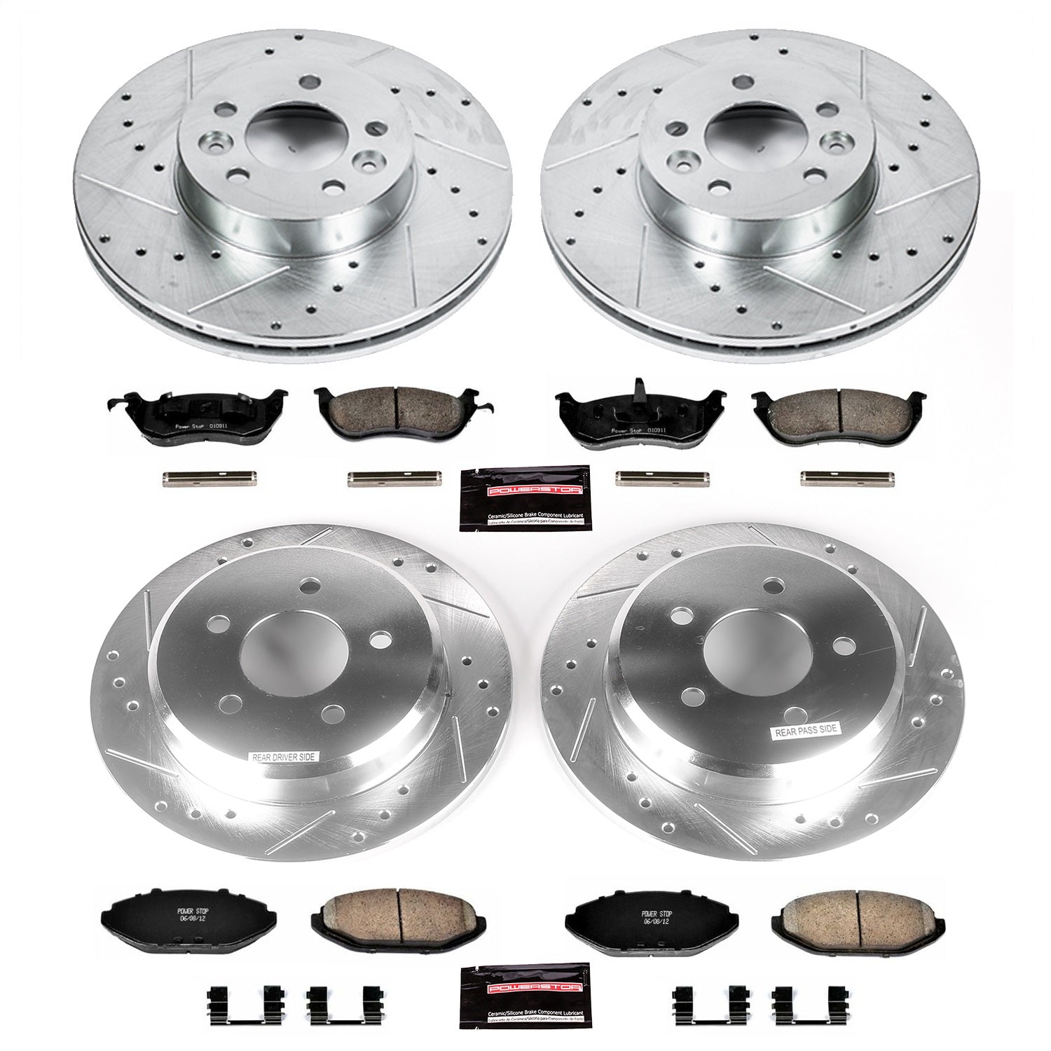 PowerStop Front & Rear Z23 Evolution Sport Brake Kit | Ford Crown Victoria (98-02) (K1336)