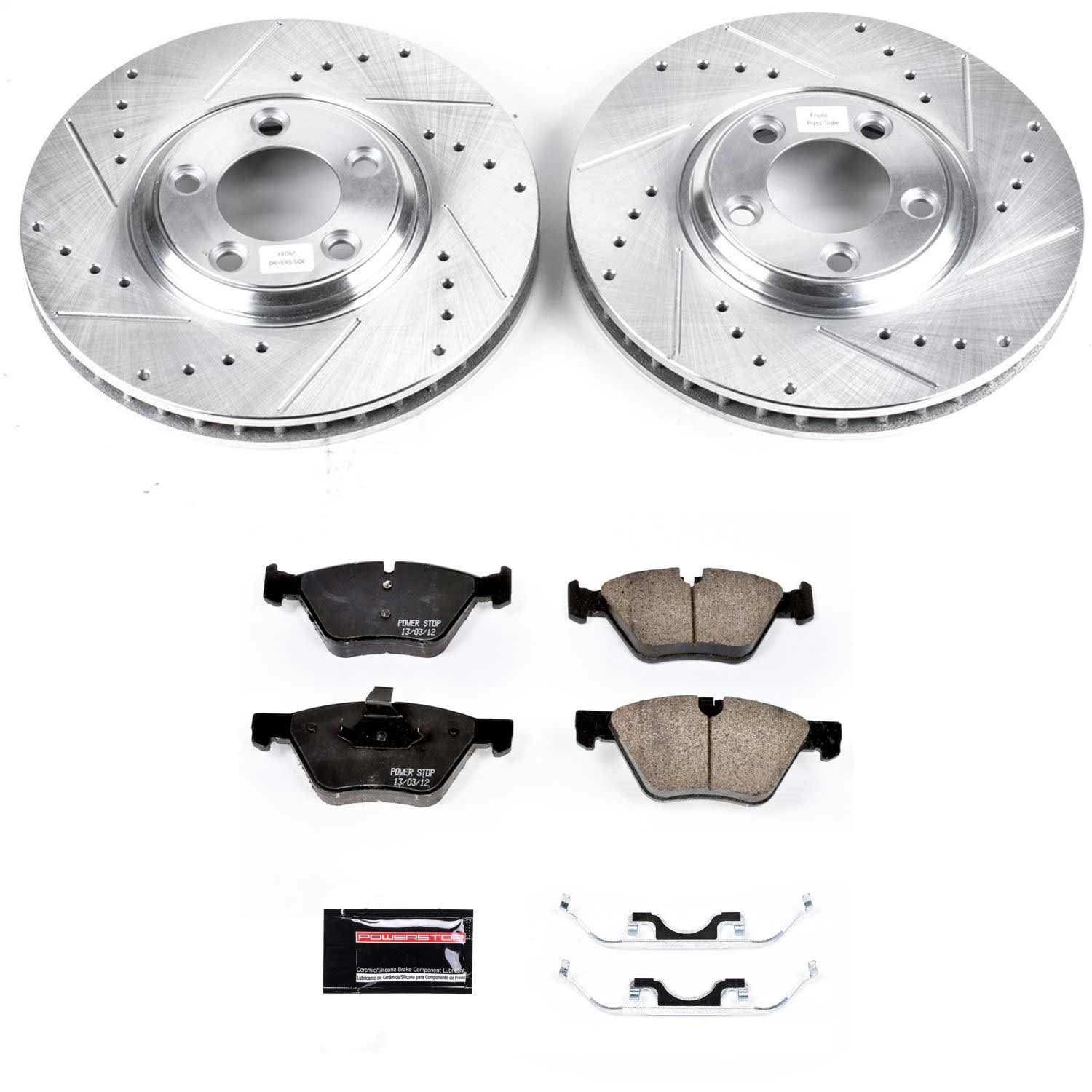 PowerStop Front Z23 Evolution Sport Brake Kit | Jaguar S-Type (05) (K1349)