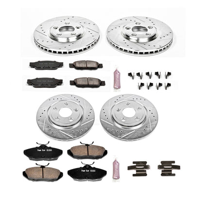 PowerStop Front & Rear Z23 Evolution Sport Brake Kit | Ford Thunderbird (02-05) (K1352)