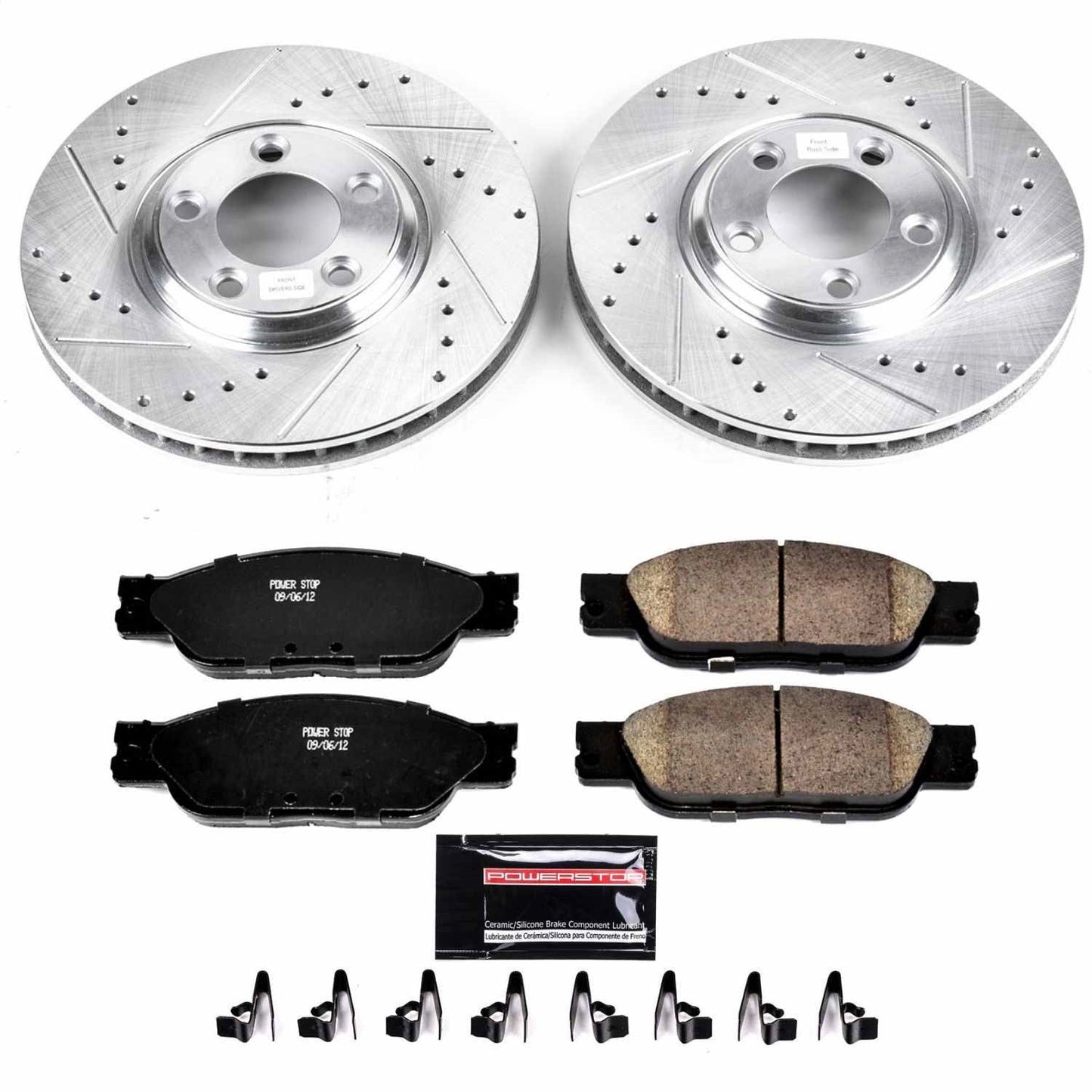 PowerStop Front Z23 Evolution Sport Brake Kit | Jaguar S-Type (03-04) (K1353)