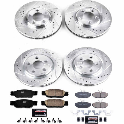 PowerStop Front & Rear Z23 Evolution Sport Brake Kit | Jaguar S-Type (03-04) (K1355)