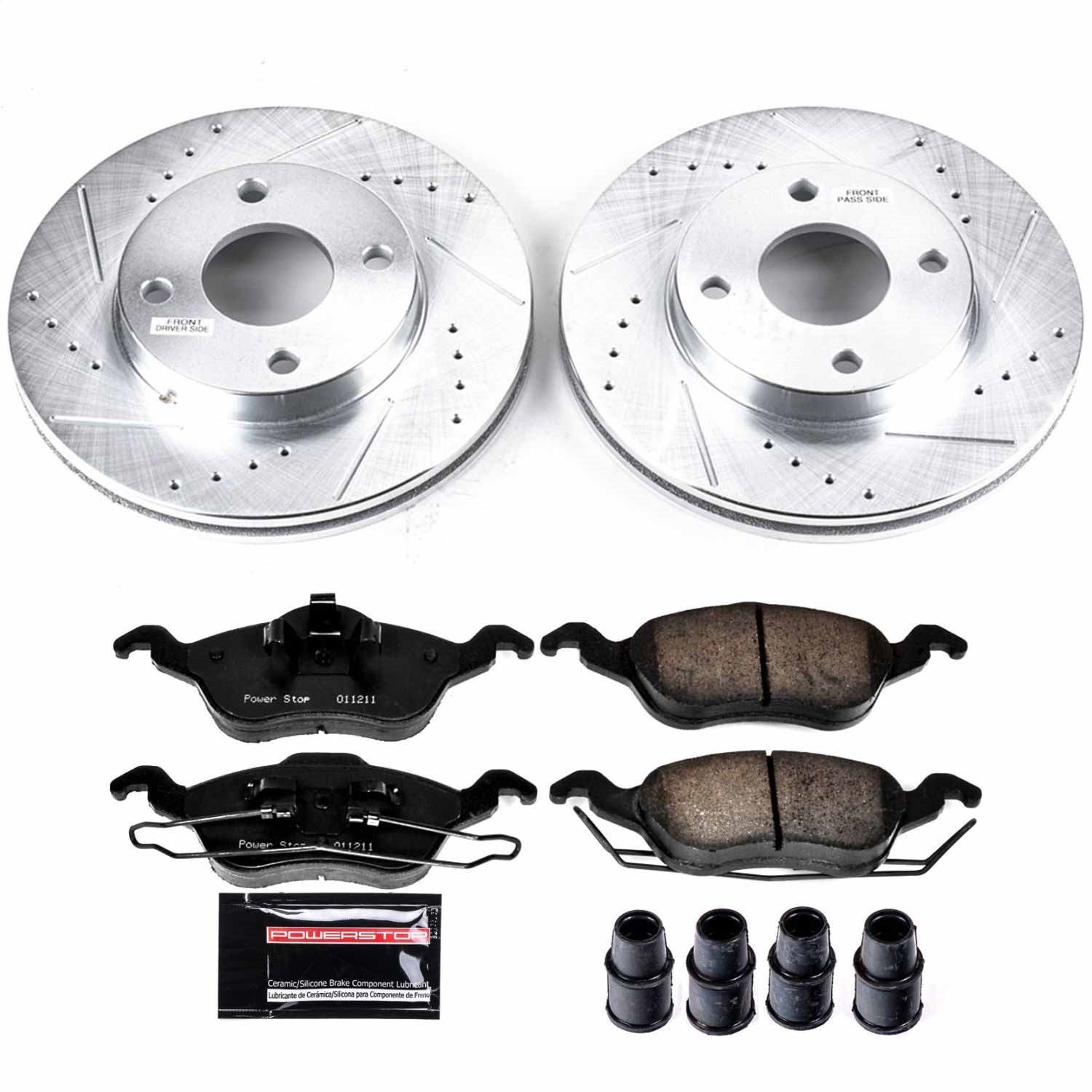PowerStop Front Z23 Evolution Sport Brake Kit | Ford Focus (00-04) (K1358)