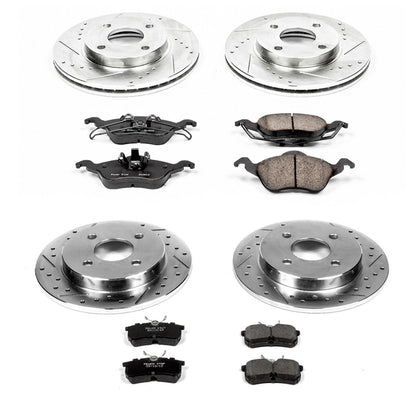 PowerStop Front & Rear Z23 Evolution Sport Brake Kit | Ford Focus (01-04) (K1359)