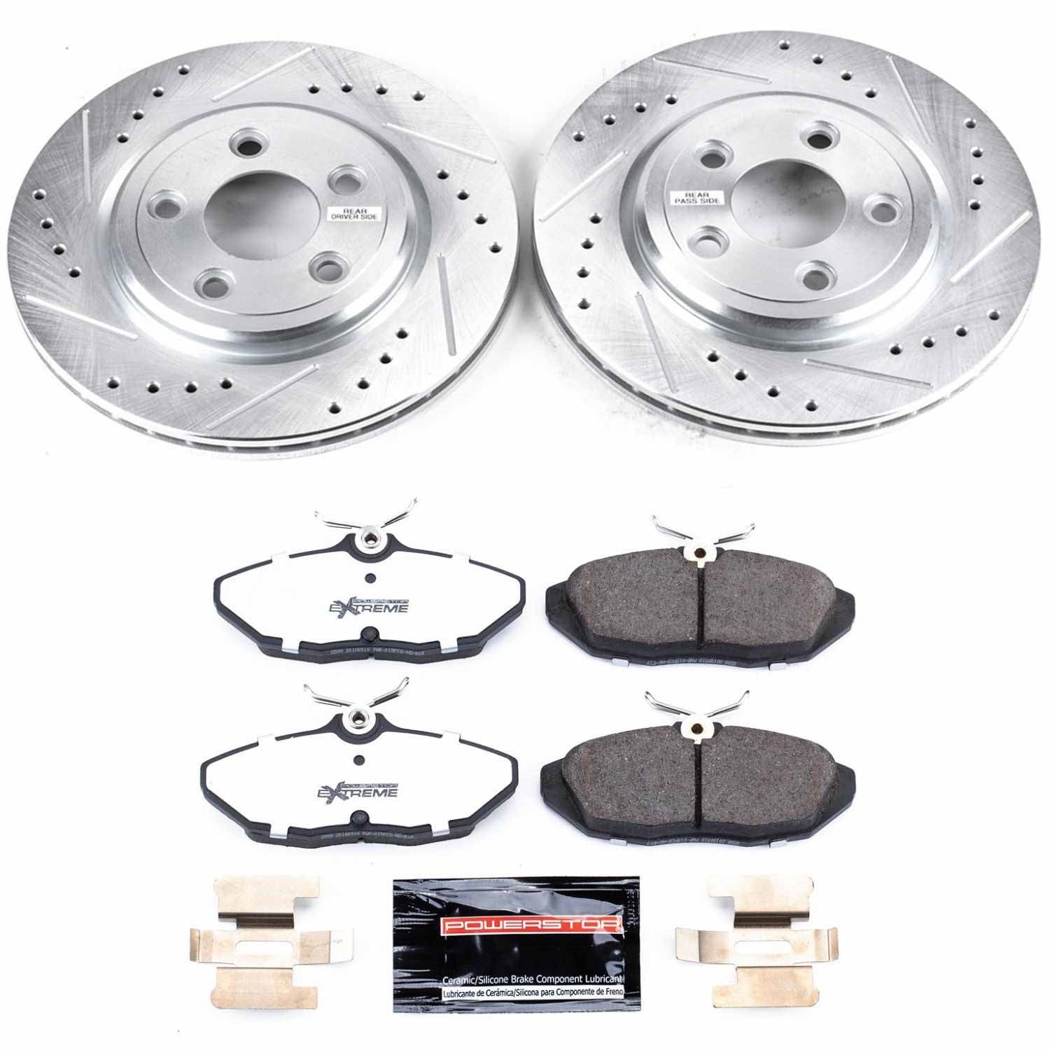 PowerStop Rear Z26 Street Warrior Brake Kit | Ford Thunderbird (02-05) (K1360-26)