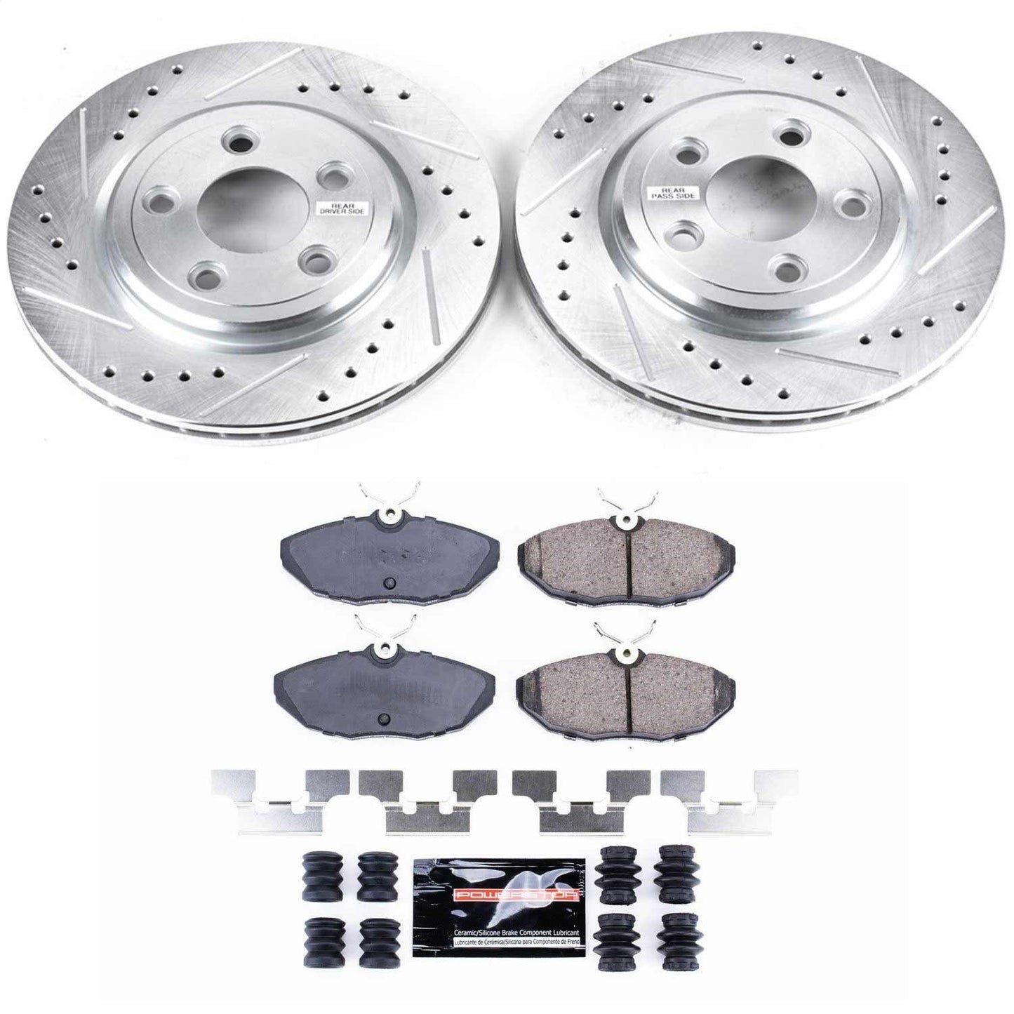 PowerStop Rear Z23 Evolution Sport Brake Kit | Jaguar Vanden Plas (05) (K1361)