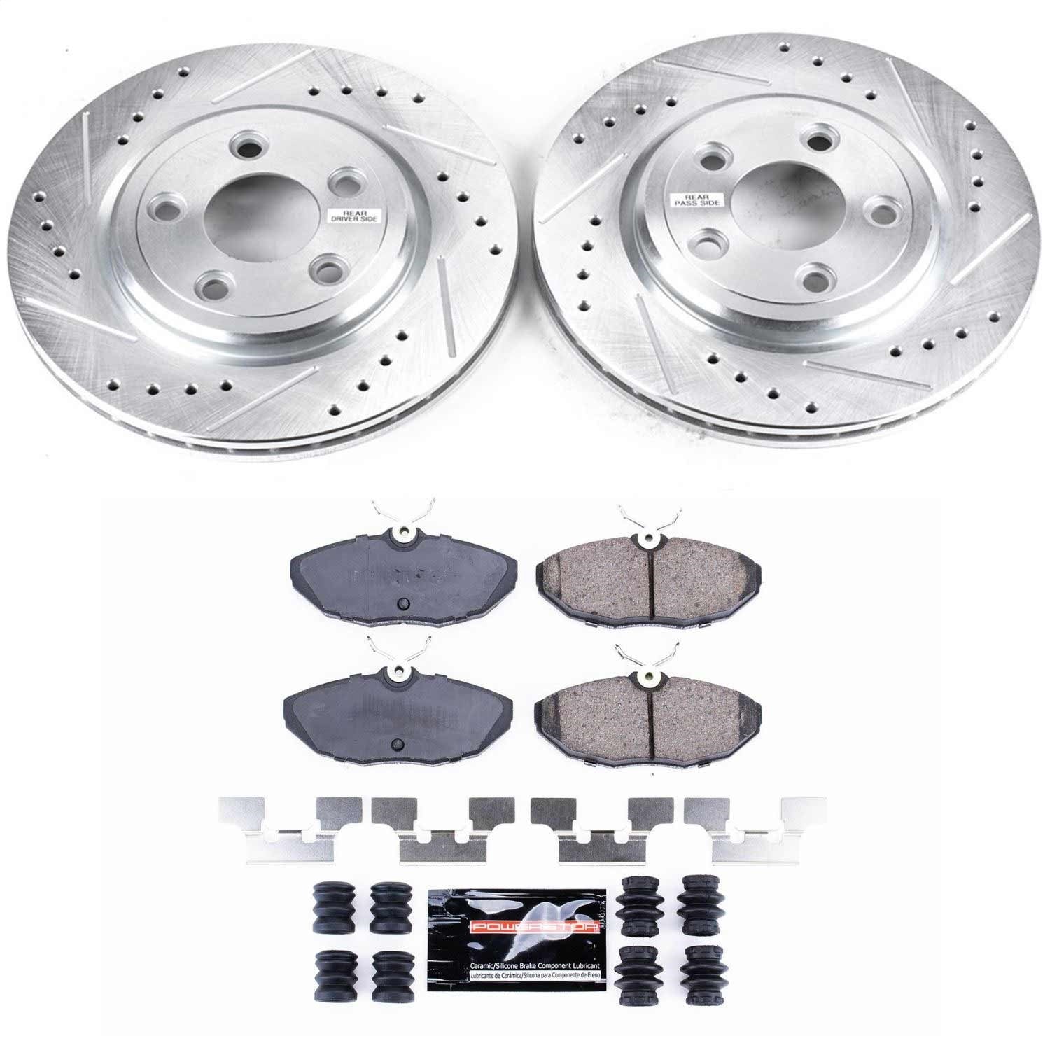 PowerStop Rear Z23 Evolution Sport Brake Kit | Jaguar Vanden Plas (05) (K1361)