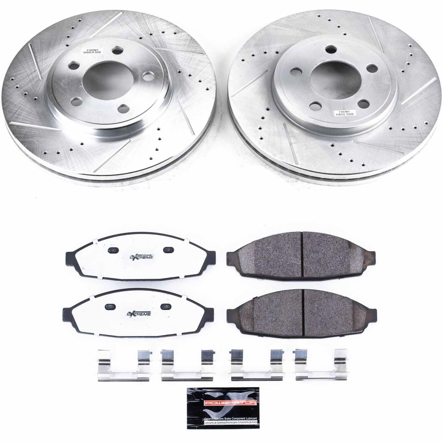 PowerStop Front Z26 Street Warrior Brake Kit | Ford Crown Victoria (03-11) (K1364-26)