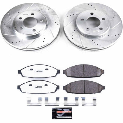 PowerStop Front Z26 Street Warrior Brake Kit | Ford Crown Victoria (03-11) (K1364-26)