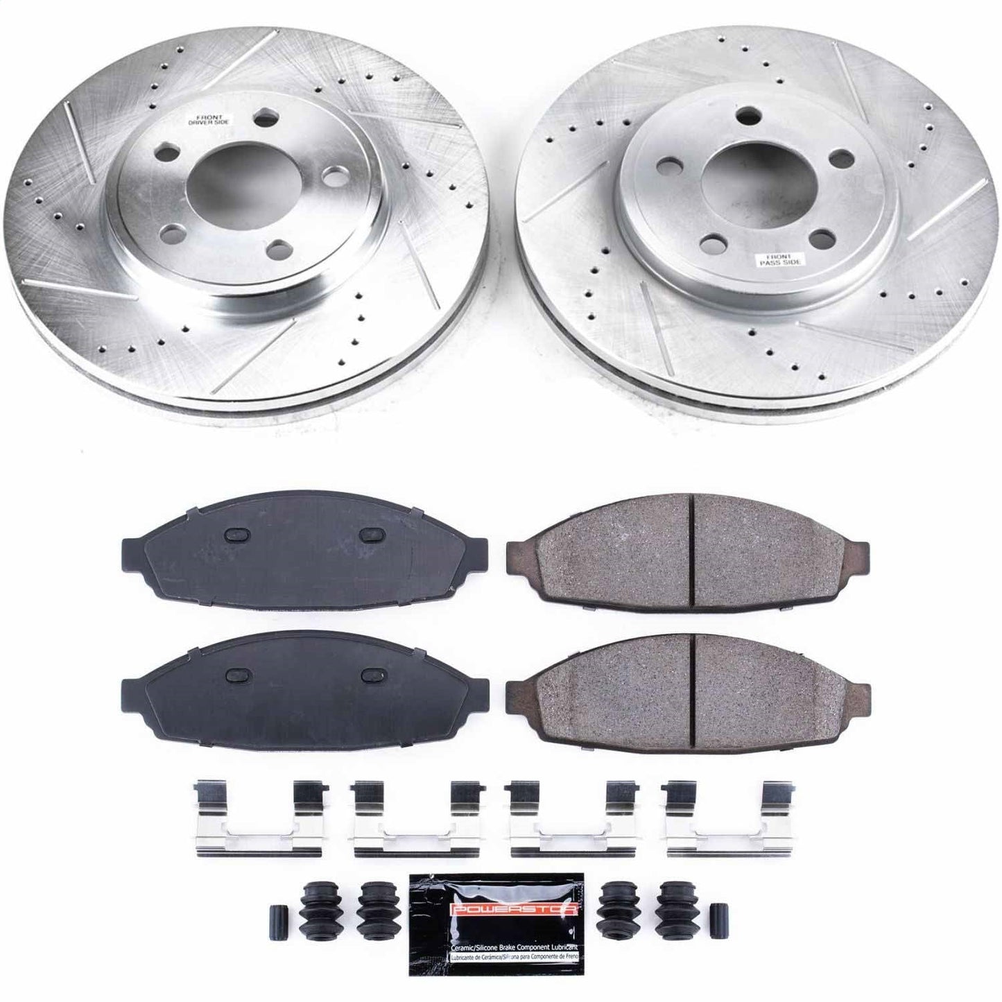 PowerStop Front Z23 Evolution Sport Brake Kit | Ford Crown Victoria (03-11) (K1364)