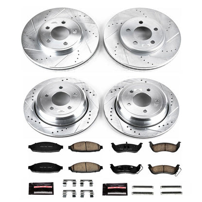 PowerStop Front & Rear Z23 Evolution Sport Brake Kit | Ford Crown Victoria (03-11) (K1365)