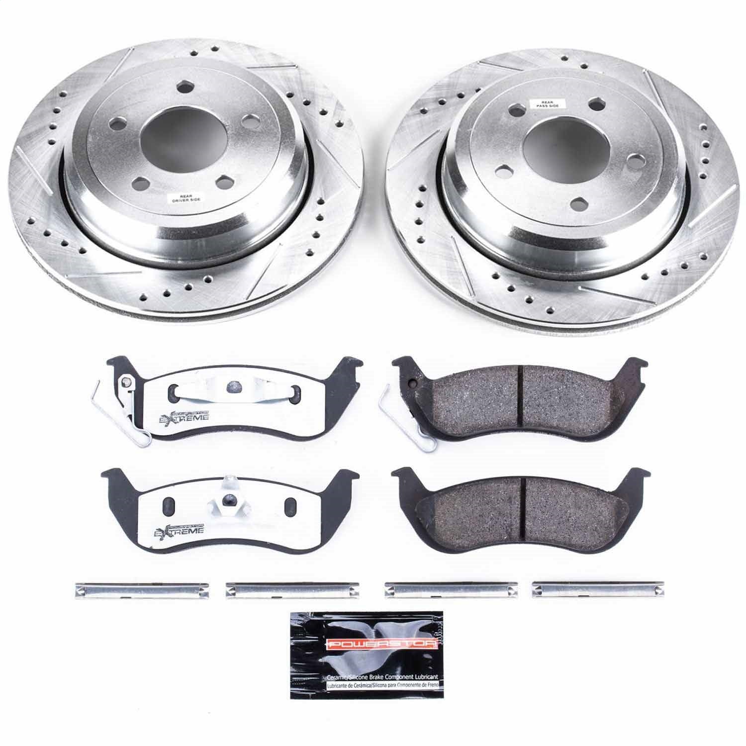 PowerStop Rear Z26 Street Warrior Brake Kit | Ford Crown Victoria (03-11) (K1368-26)