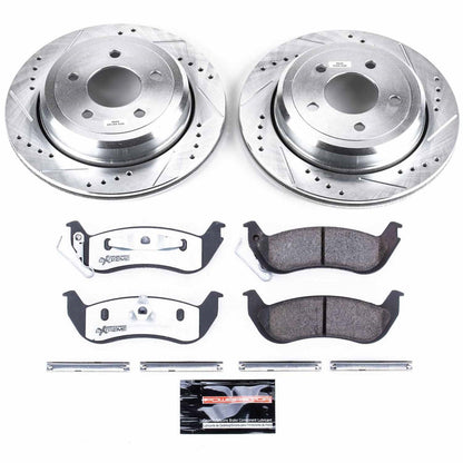 PowerStop Rear Z26 Street Warrior Brake Kit | Ford Crown Victoria (03-11) (K1368-26)