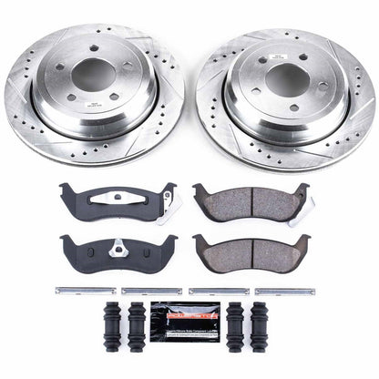 PowerStop Rear Z23 Evolution Sport Brake Kit | Ford Crown Victoria (03-11) (K1368)