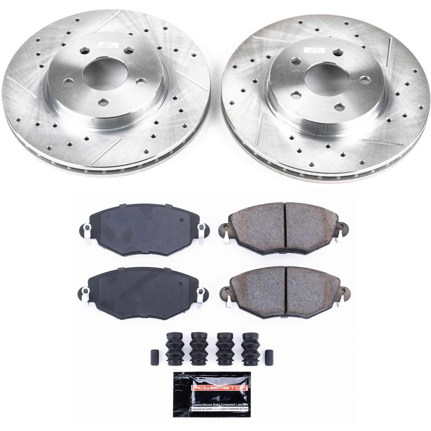 PowerStop Front Z23 Evolution Sport Brake Kit | Jaguar X-Type (02-08) (K1373)