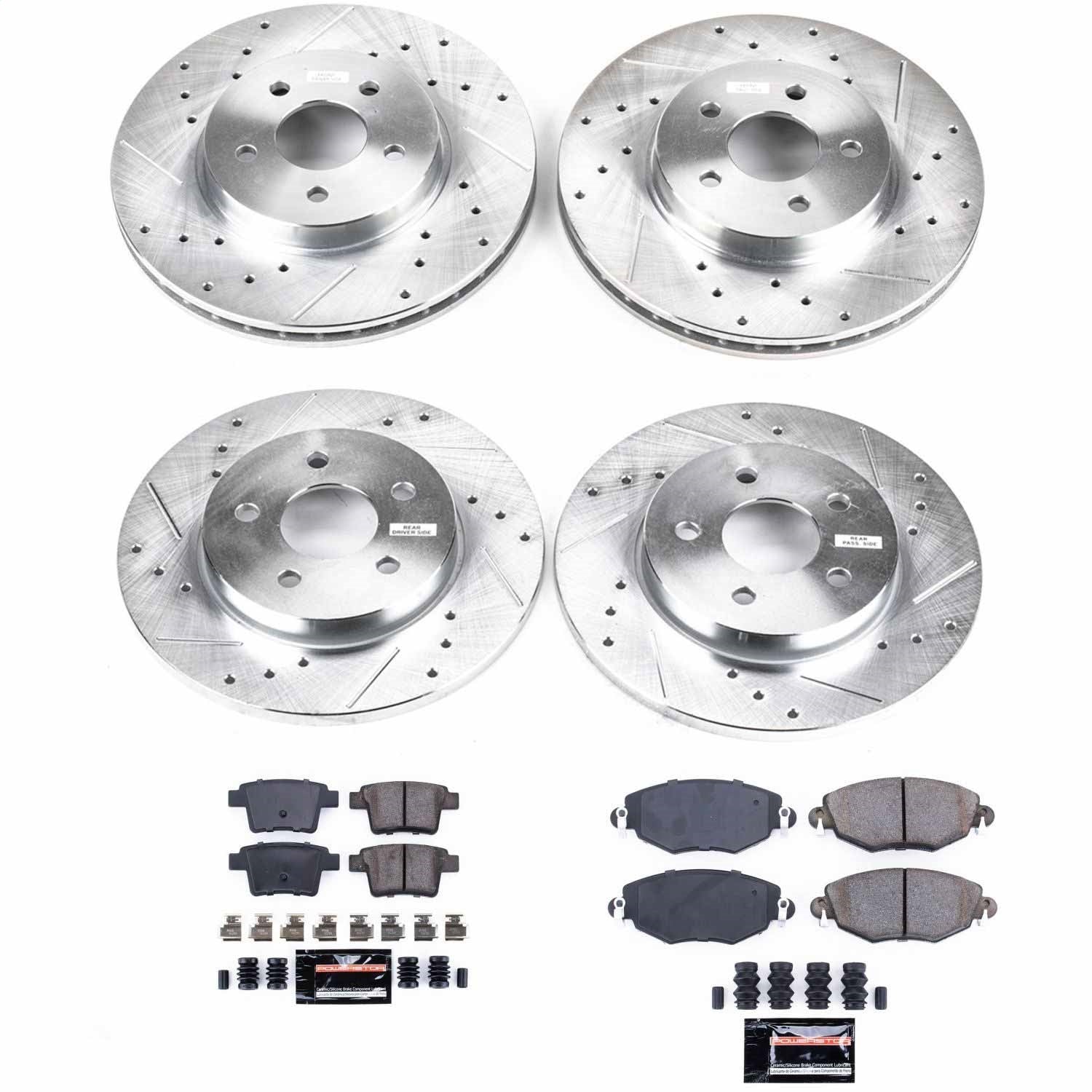 PowerStop Front & Rear Z23 Evolution Sport Brake Kit | Jaguar X-Type (05-08) (K1374)
