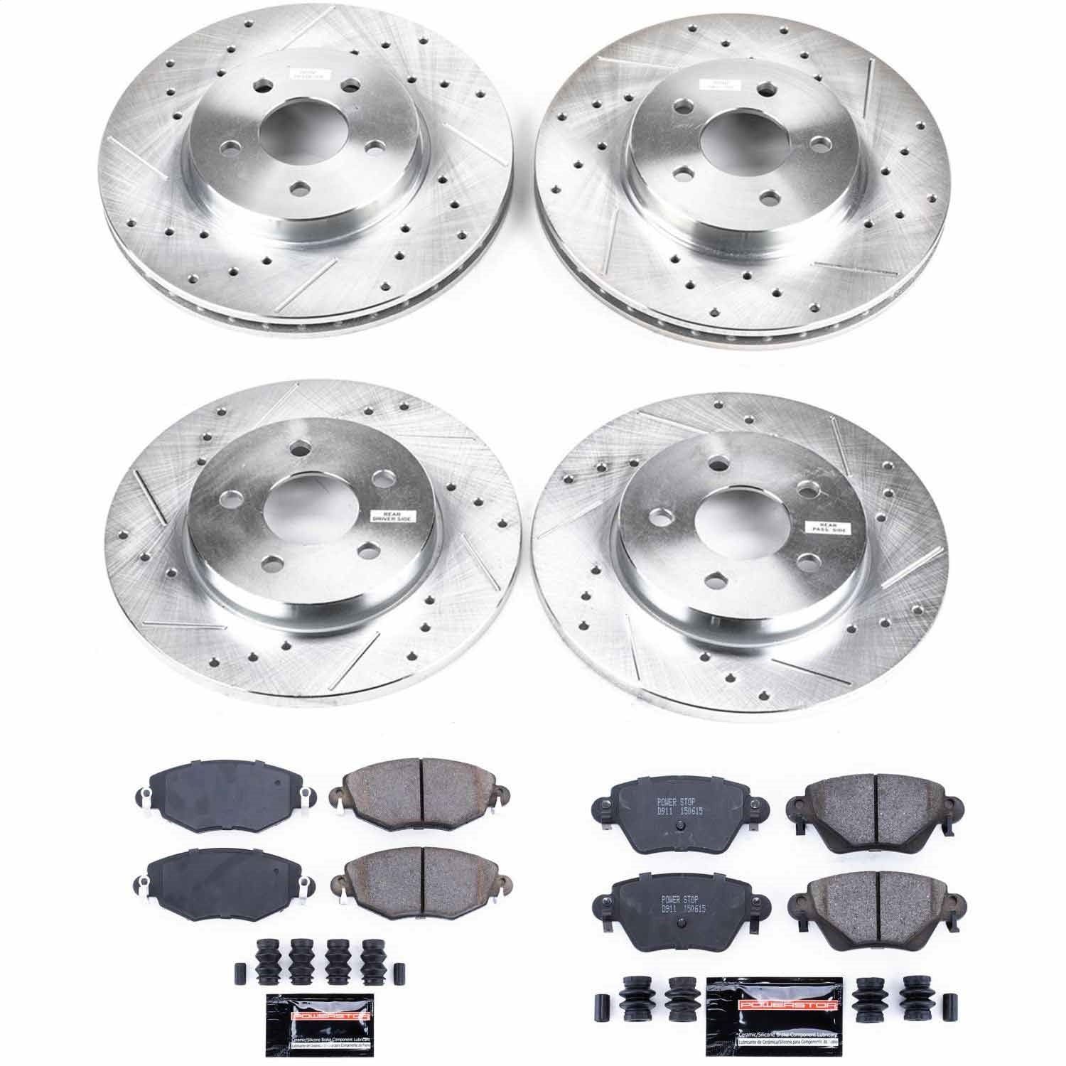 PowerStop Front & Rear Z23 Evolution Sport Brake Kit | Jaguar X-Type (02-05) (K1375)