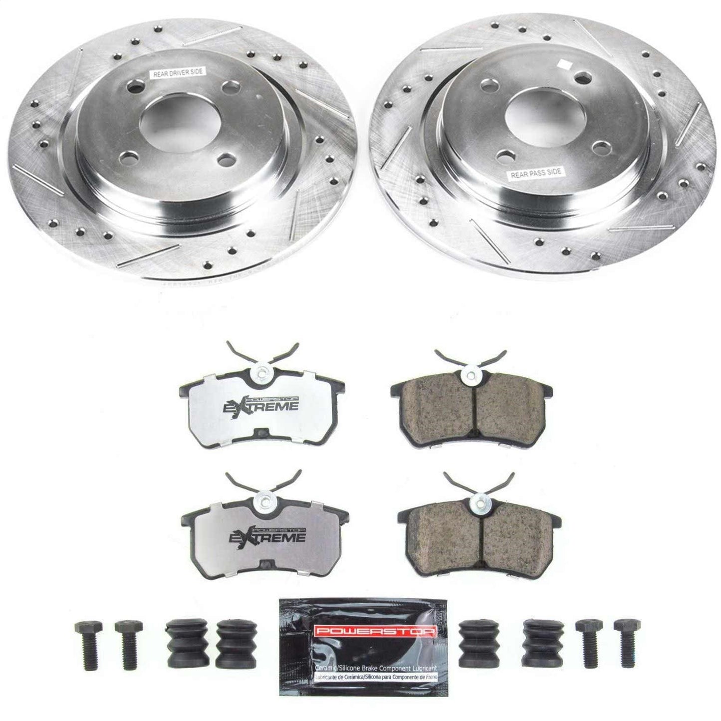 PowerStop Rear Z26 Street Warrior Brake Kit | Ford Focus (02-04) (K1376-26)