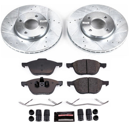 PowerStop Z23 Evolution Sport Front Brake Kit | Ford Focus (05-07) (K1377)