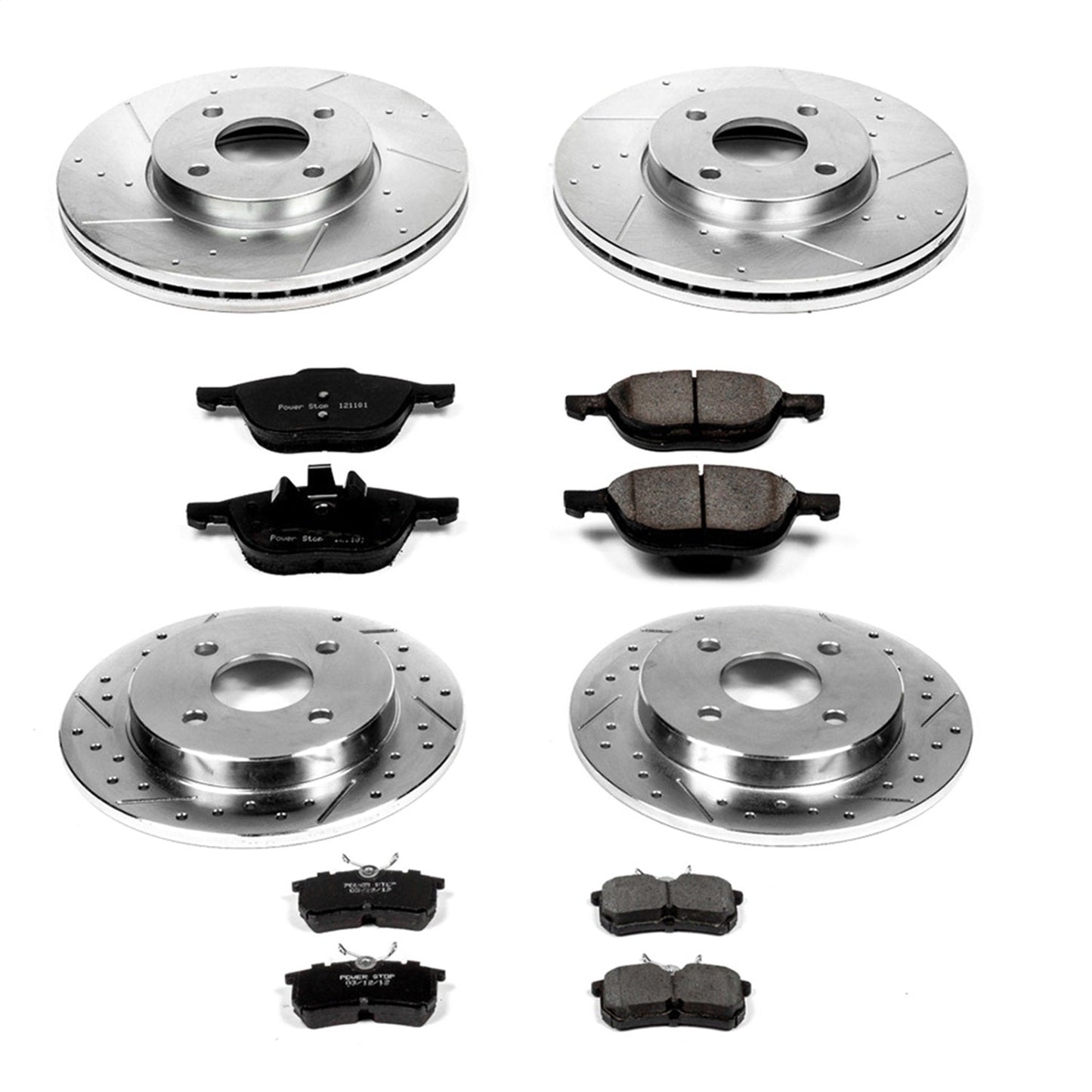 PowerStop Front & Rear Z23 Evolution Sport Brake Kit | Ford Focus (05-07) (K1378)