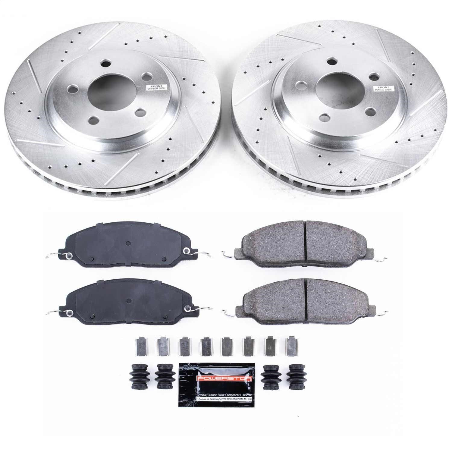 PowerStop Front Z23 Evolution Sport Brake Kit | Ford Mustang (05-10) (K1380)