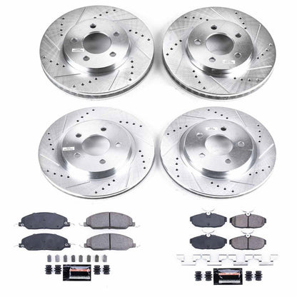 PowerStop Front & Rear Z23 Evolution Sport Brake Kit | Ford Mustang (05-10) (K1383)