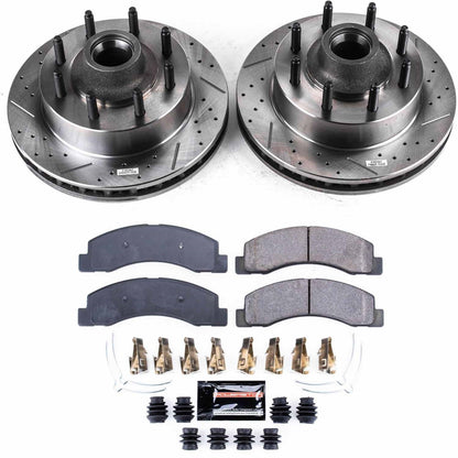 PowerStop Front Z23 Evolution Brake Kit | Ford F-350 Super Duty (03-04) (K1392)