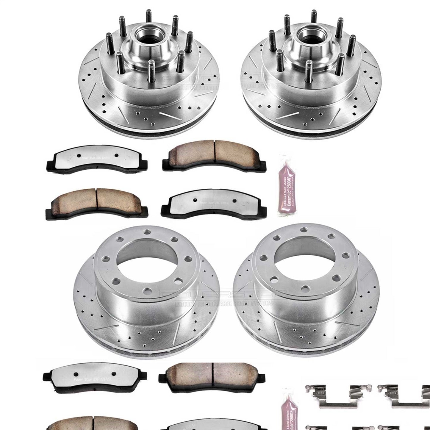 PowerStop Front & Rear Z36 Truck & Tow Brake Kit | Ford Excursion (03-05) (K1393-36)