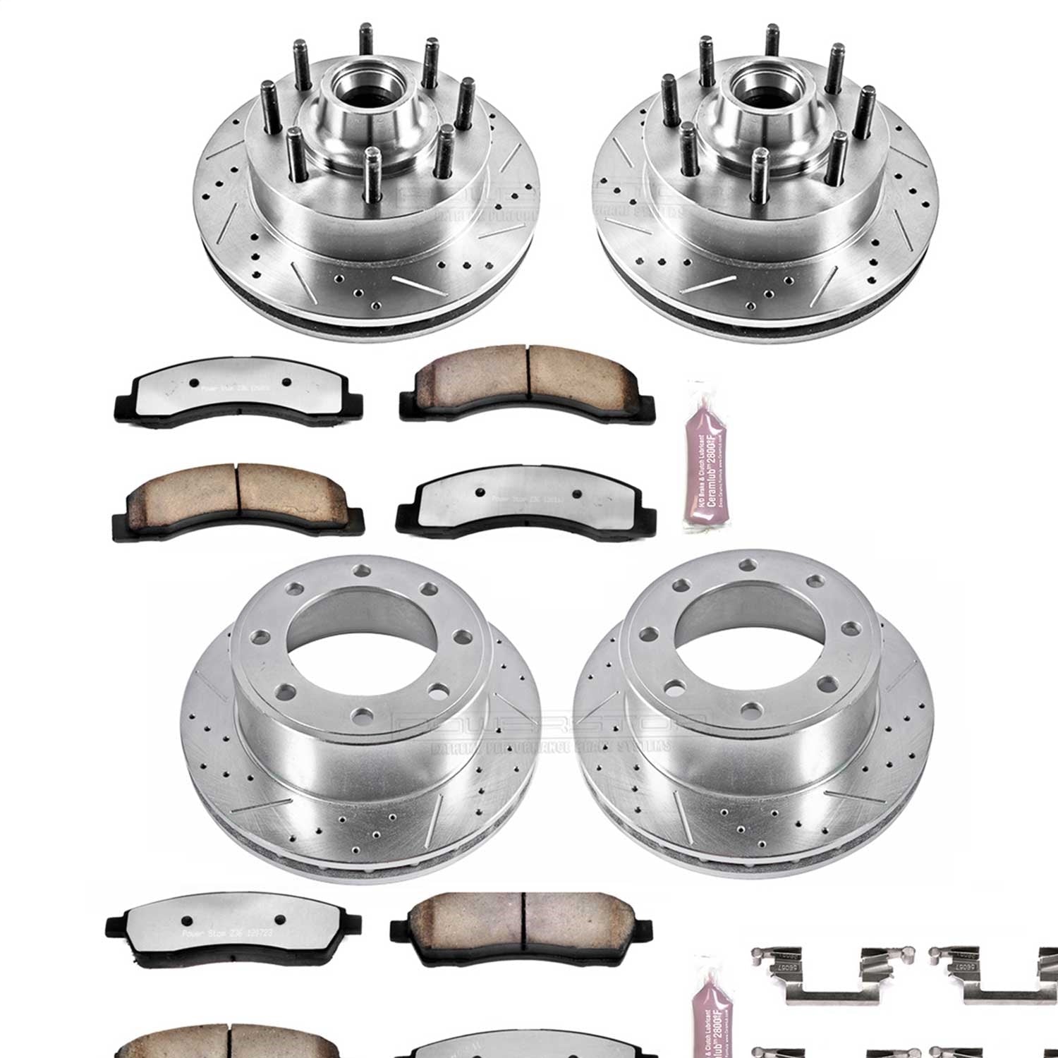 PowerStop Front & Rear Z36 Truck & Tow Brake Kit | Ford Excursion (03-05) (K1393-36)