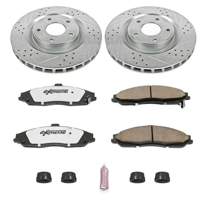 PowerStop Front Z26 Street Warrior Brake Kit | Cadillac XLR (05-07) (K1417-26)
