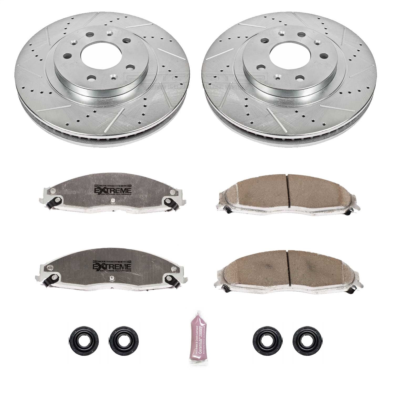 PowerStop Front Z26 Street Warrior Brake Kit | Cadillac CTS (03-07) (K1419-26)