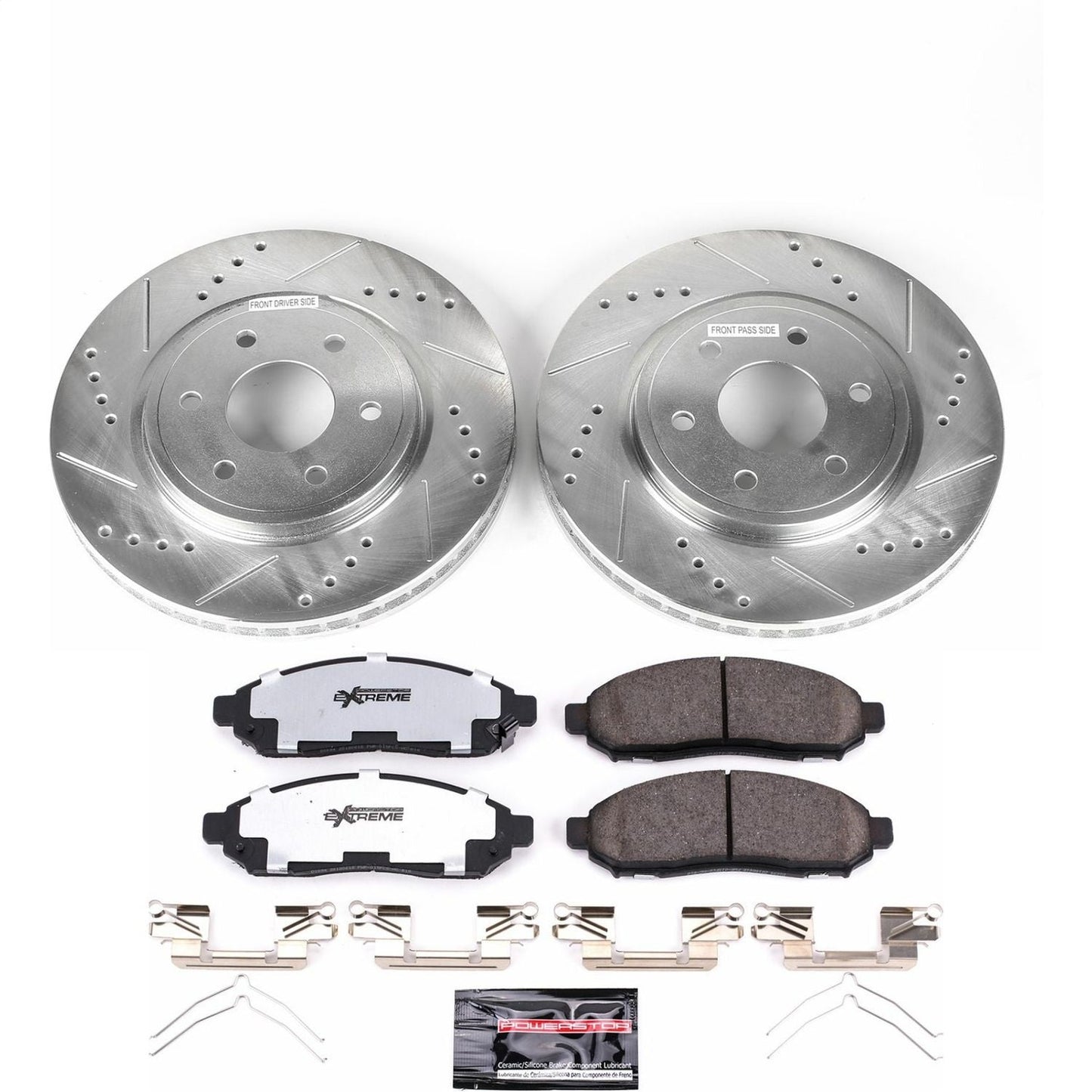 PowerStop Front Z36 Truck & Tow Brake Kit | Nissan Frontier (05-18) (K142-36)