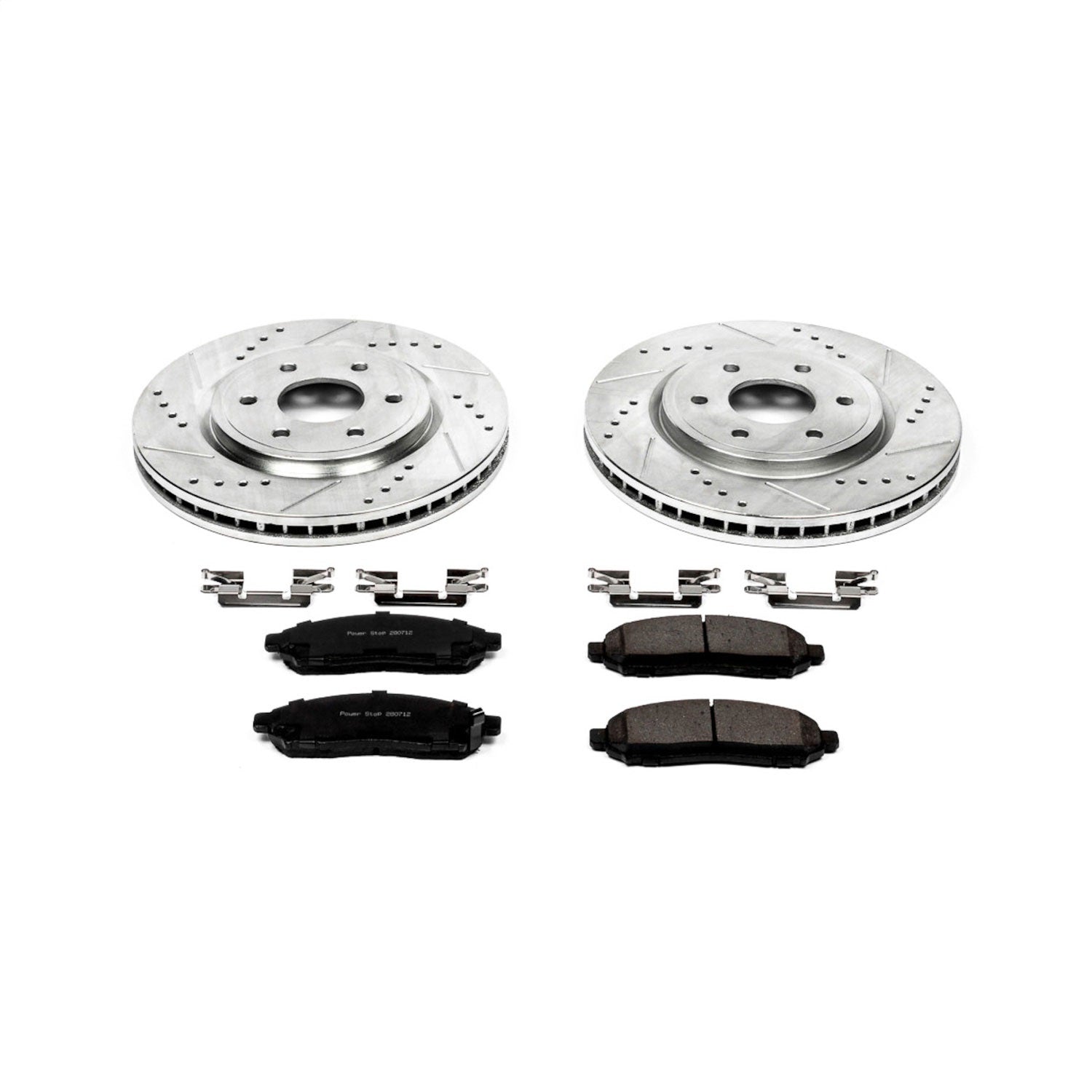 PowerStop Front Z23 Evolution Sport Brake Kit | Nissan Frontier (05-18) (K142)