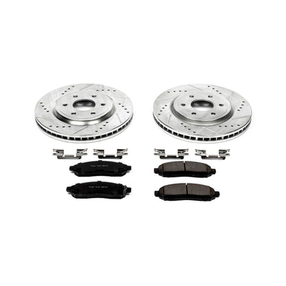 PowerStop Front Z23 Evolution Sport Brake Kit | Nissan Frontier (05-18) (K142)