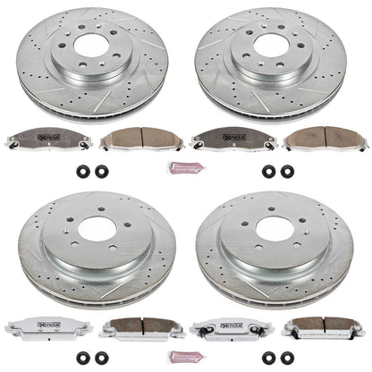 PowerStop Front & Rear Z26 Street Warrior Brake Kit | Cadillac CTS (03-07) (K1420-26)