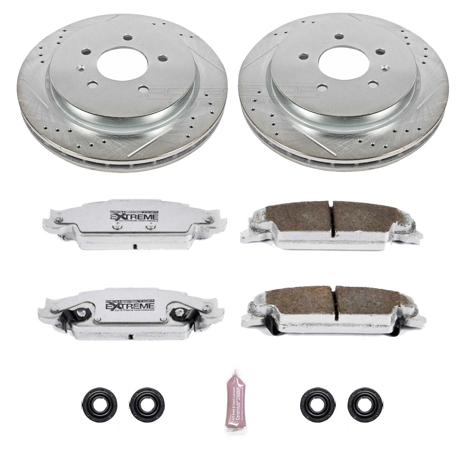 PowerStop Rear Z26 Street Warrior Brake Kit | Cadillac CTS (03-07) (K1425-26)