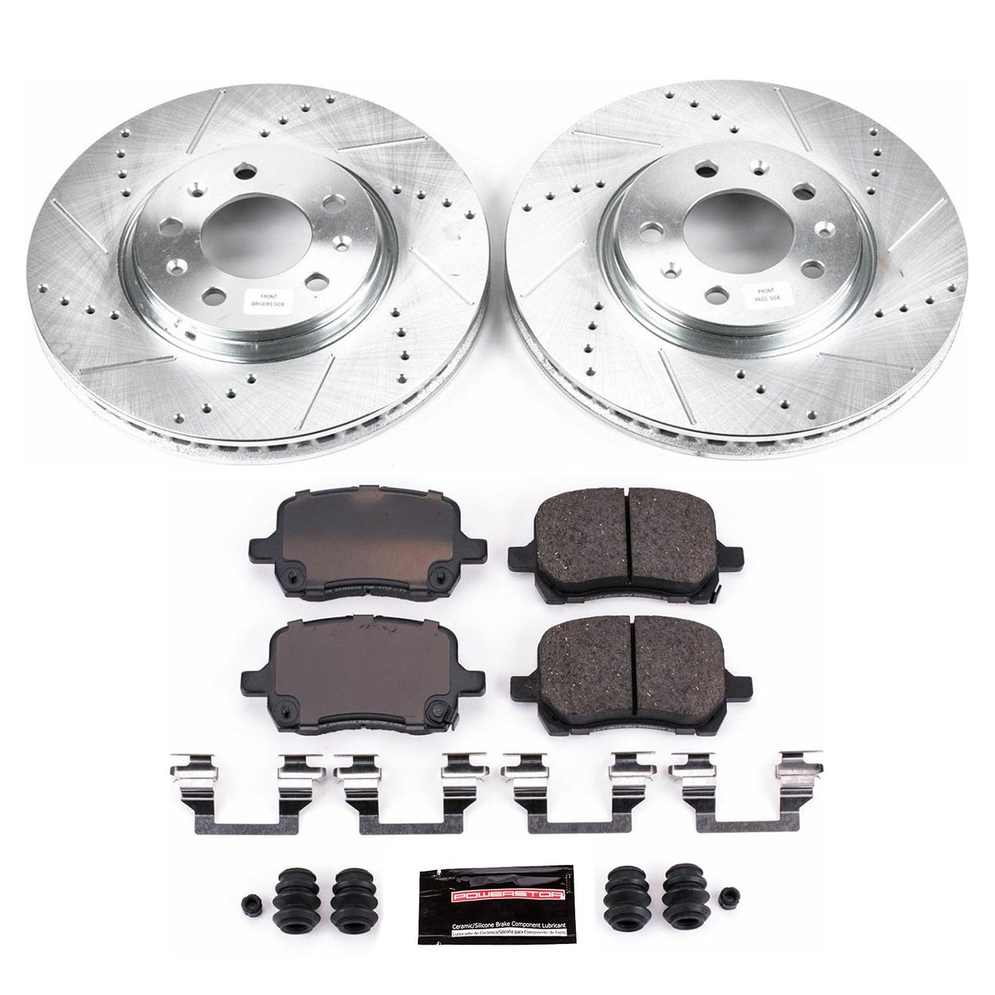 PowerStop Front Z23 Evolution Sport Brake Kit | Pontiac Solstice (06-09) (K1433)