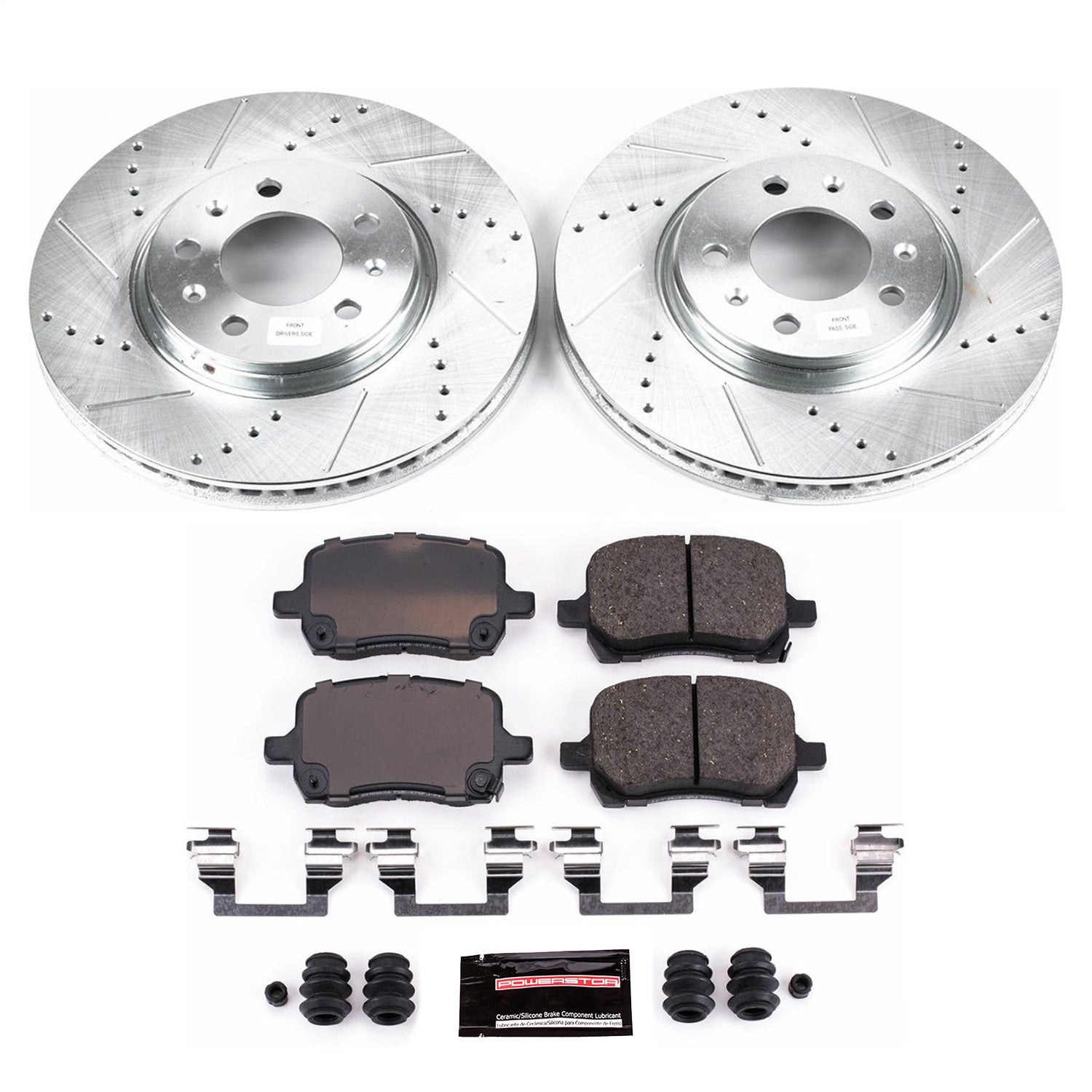 PowerStop Front Z23 Evolution Sport Brake Kit | Pontiac Solstice (06-09) (K1433)