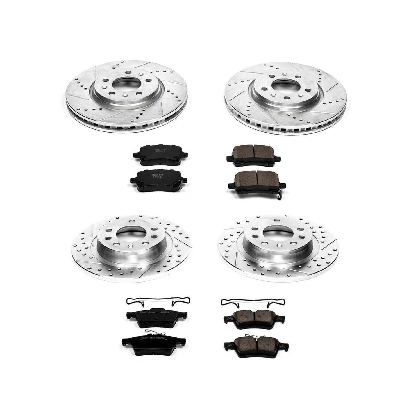 PowerStop Front & Rear Z23 Evolution Sport Brake Kit | Pontiac Solstice (06-09) (K1434)
