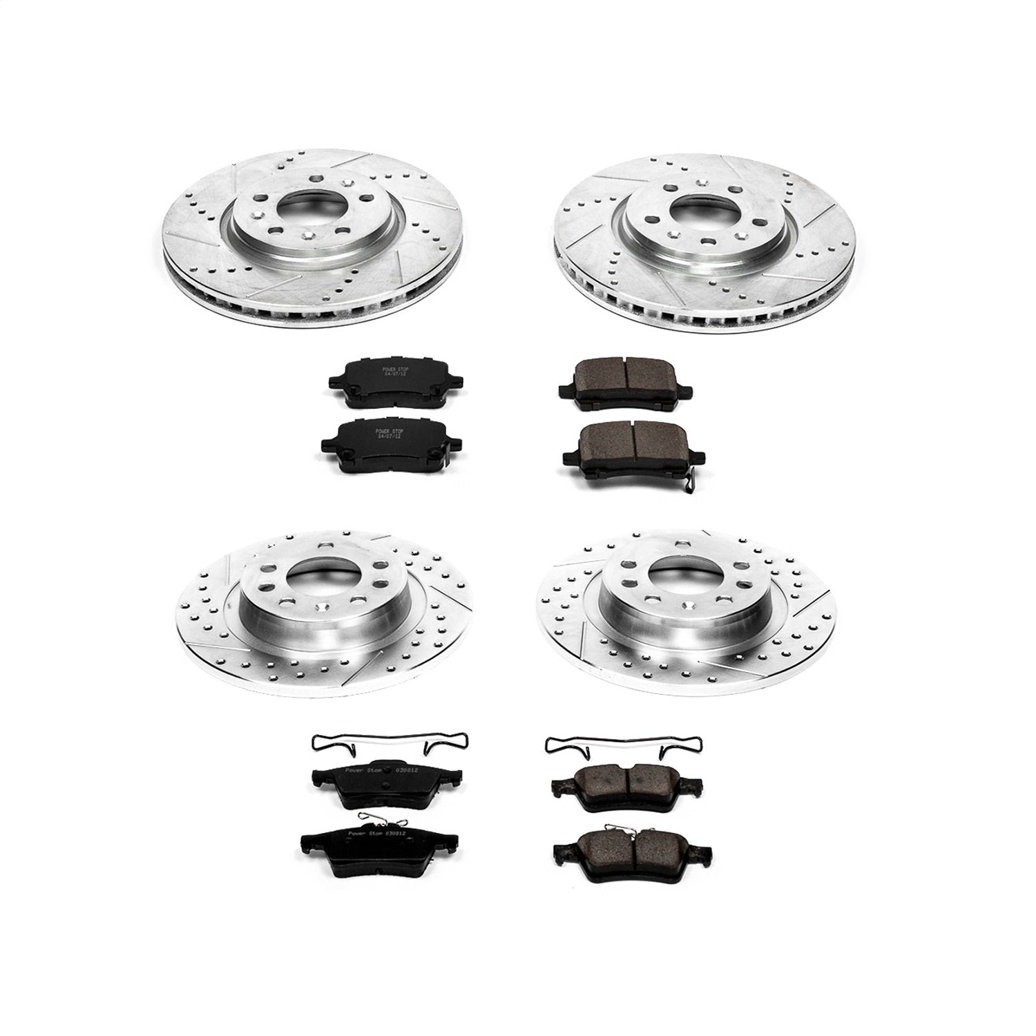 PowerStop Front & Rear Z23 Evolution Sport Brake Kit | Pontiac Solstice (06-09) (K1434)