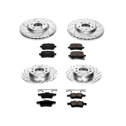 PowerStop Front & Rear Z23 Evolution Sport Brake Kit | Pontiac Solstice (06-09) (K1434)