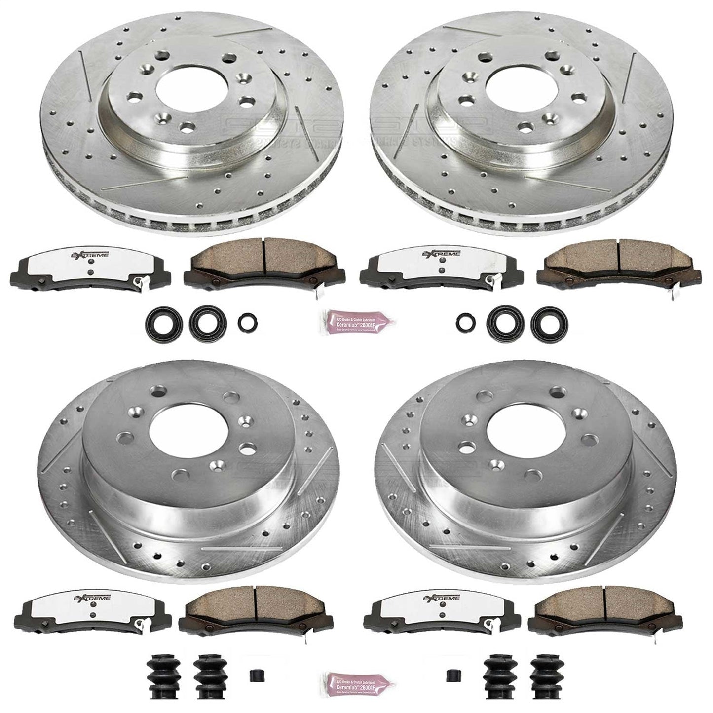 PowerStop Front & Rear Z26 Street Warrior Brake Kit | Chevrolet Impala (06-10) (K1438-26)