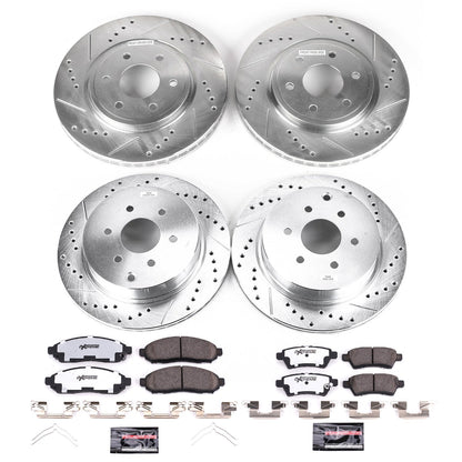 PowerStop Front & Rear Z36 Truck & Tow Brake Kit | Nissan Pathfinder (05-12) (K144-36)