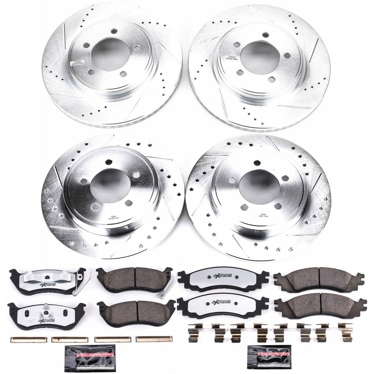 PowerStop Front & Rear Z36 Truck & Tow Brake Kit | Ford Explorer (06-10) (K1443-36)