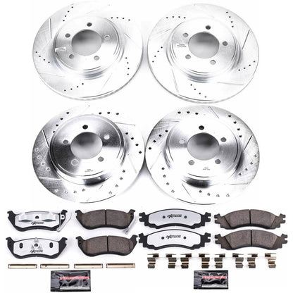 PowerStop Front & Rear Z36 Truck & Tow Brake Kit | Ford Explorer (06-10) (K1443-36)