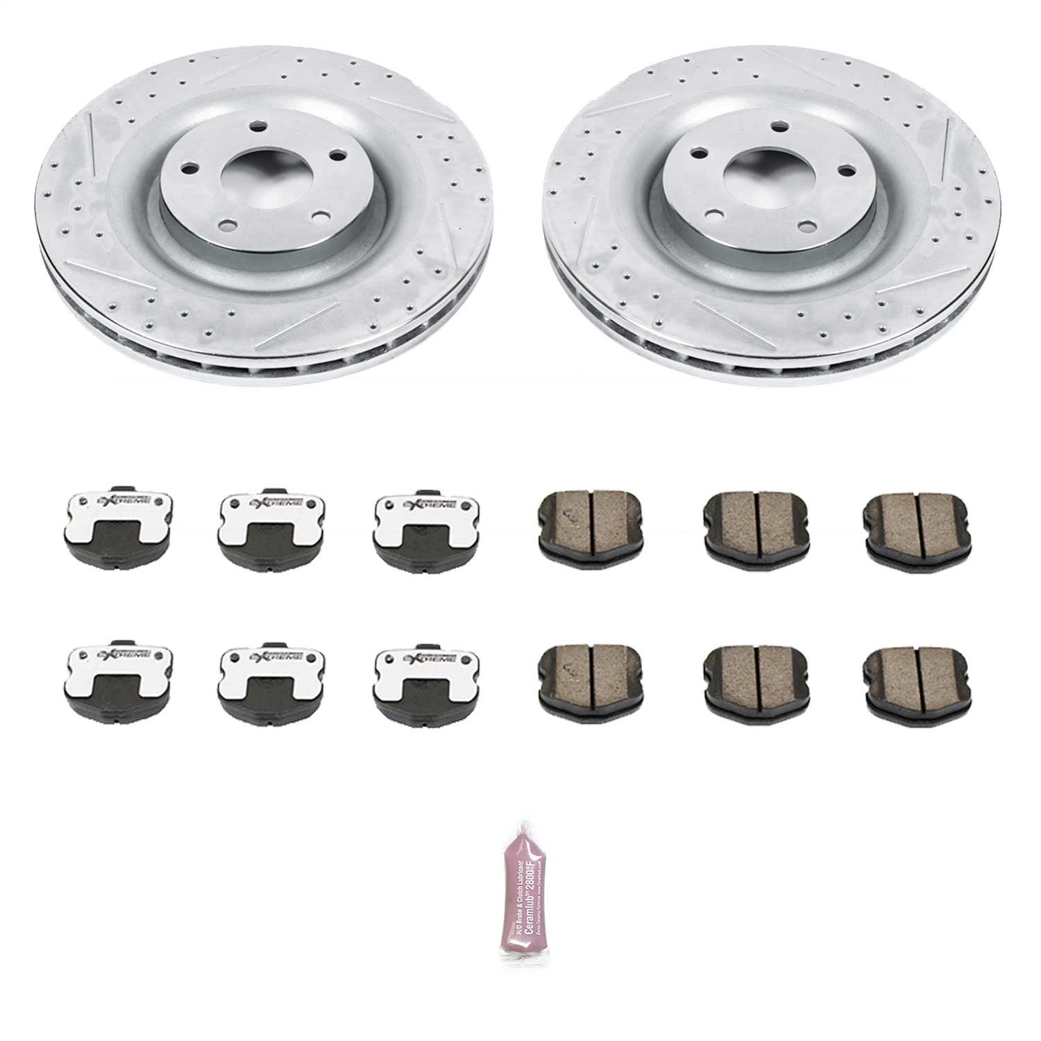 PowerStop Front Z26 Street Warrior Brake Kit | Chevrolet Corvette (06-13) (K1444-26)