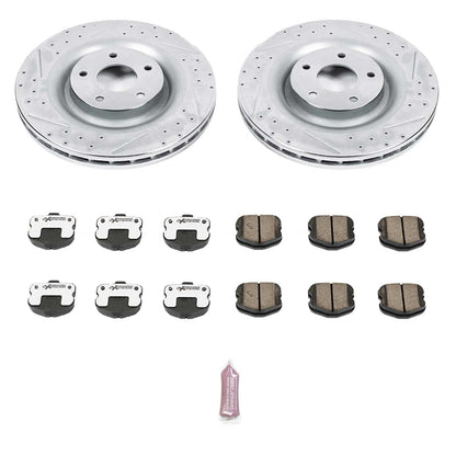 PowerStop Front Z26 Street Warrior Brake Kit | Chevrolet Corvette (06-13) (K1444-26)