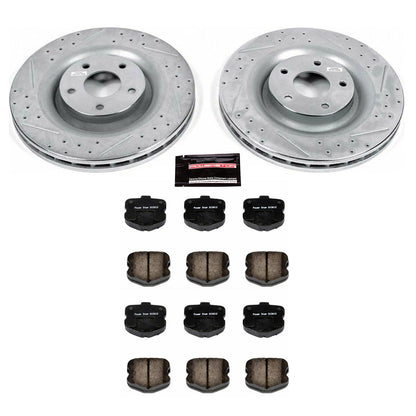 PowerStop Front Z23 Evolution Sport Brake Kit | Chevrolet Corvette (06-13) (K1444)