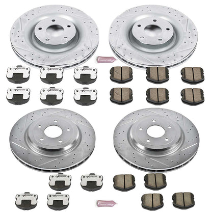 PowerStop Front & Rear Z26 Street Warrior Brake Kit | Chevrolet Corvette (06-13) (K1445-26)