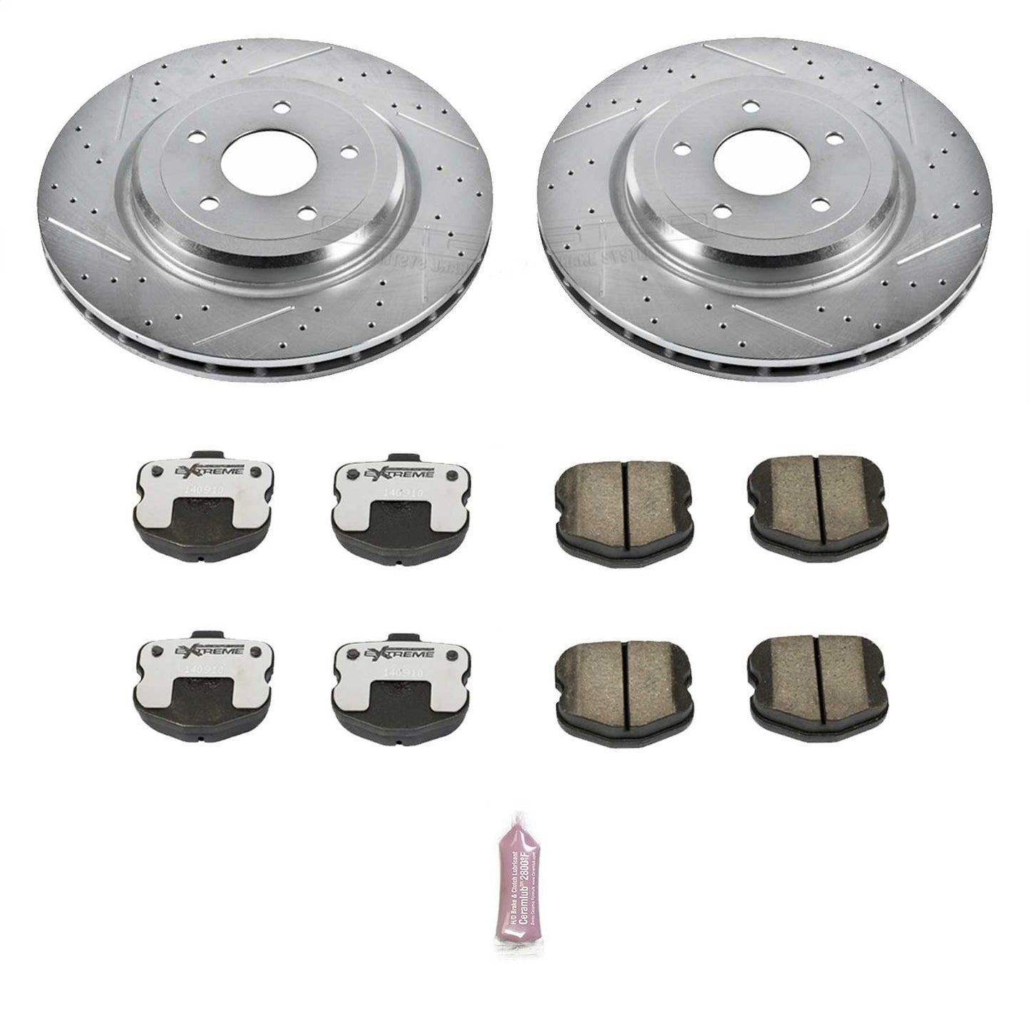 PowerStop Rear Z26 Street Warrior Brake Kit | Chevrolet Corvette (06-13) (K1446-26)